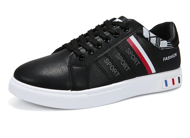 Men Shoes 2024 New White Fashion Sneakers Comfortable Leather Casual Flats for Male Plus Size Youth School Skateboard Sneakers
