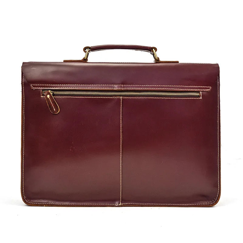 Luufan Aktentasche Rindsleder Business - 16 Zoll, 40x30x10cm