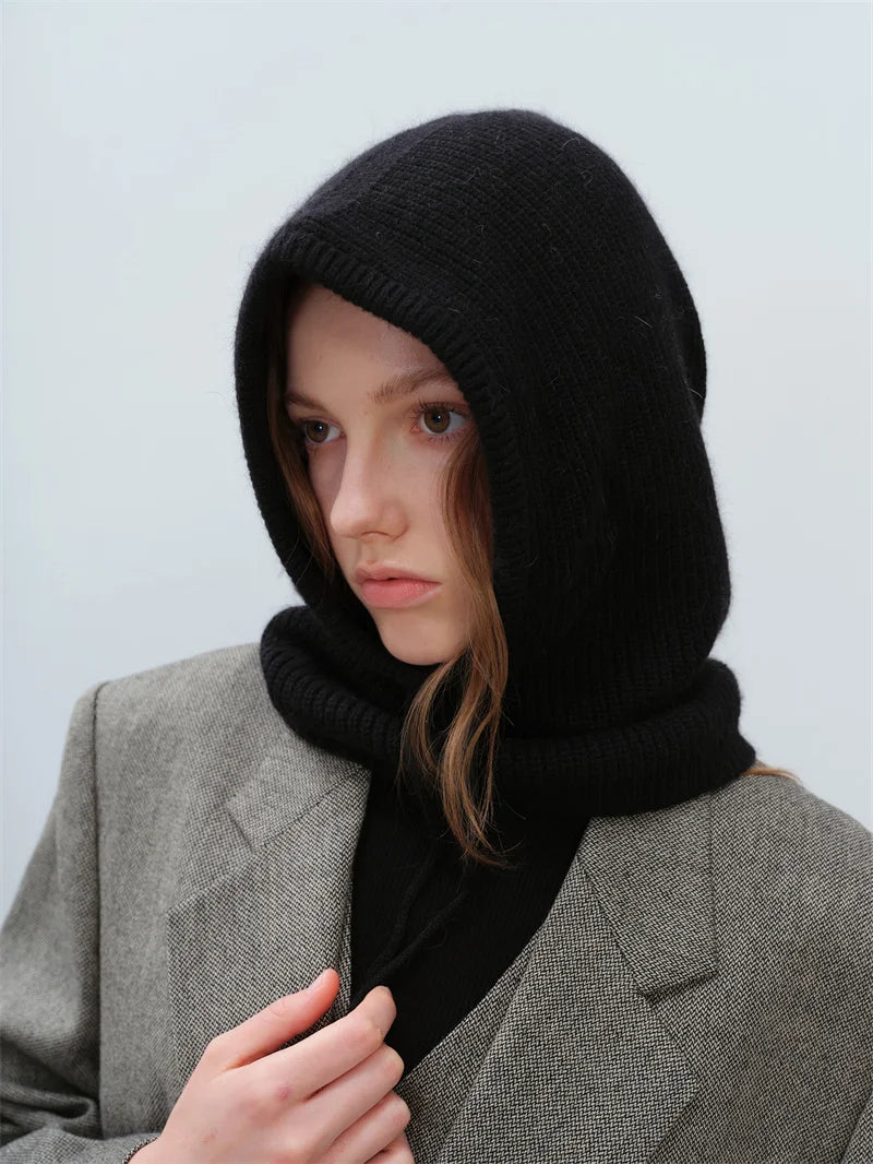 Furina Balaclava Kaninchenpelz Warm - Strick, Einheitsgröße