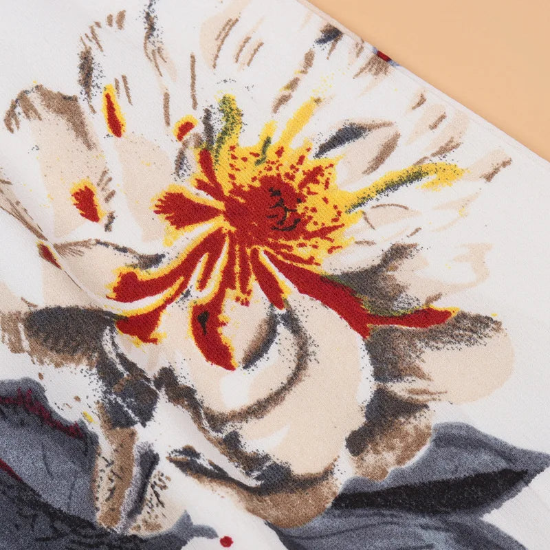 New Mother Daughter Summer Dresses Floral Slash Neck Beach Chiffon Dress Mom Mommy and Me Loose Dress Family Matching Outfits