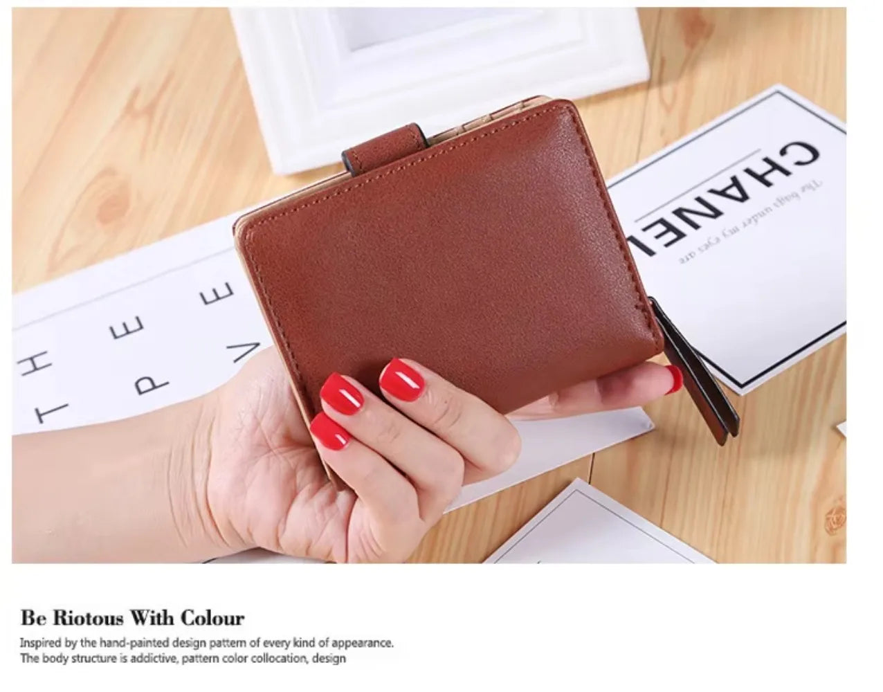 Luxus Frauen Geldbörse Leder Portemonnaie Kurz Reißverschluss Clutch Tasche Klein Ausgehöhlt Blätter Design Mode Marke Geldbörsen