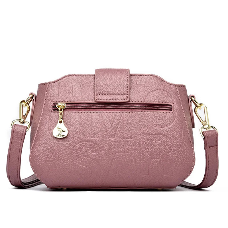 Fashion Women's Square Buckle Crossbody Bag Casual Shoulder Crossbody Bags Ladies Luxury Designer Large Capacity Travel Handbag