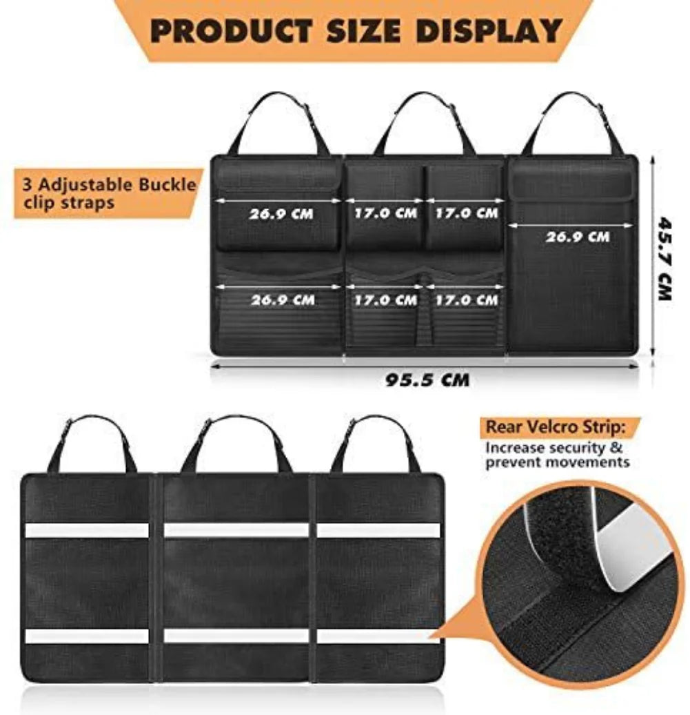 AutoPro 3er Hänger Organizer - Groß Universal Rücksitz
