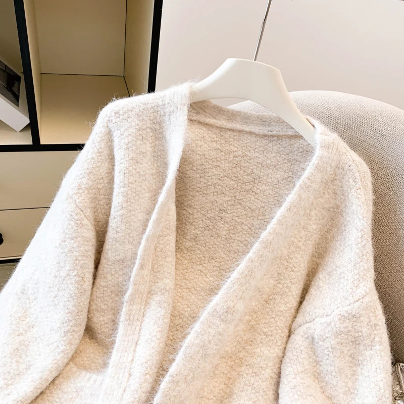 Cardigan elegant MEXZTCN - Lungime 66 cm, Greutate mare