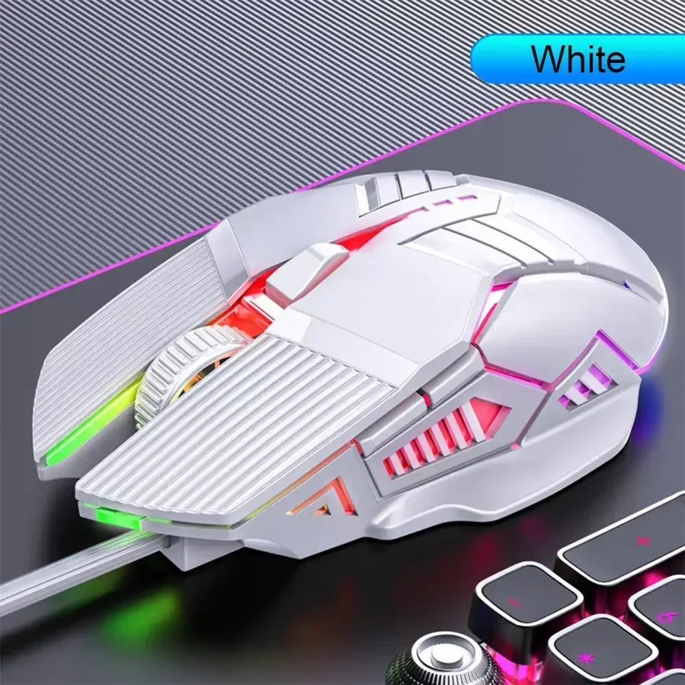 Fanmuran Gaming-Maus Ergonomisch - 3200 DPI, 6 Tasten, RGB