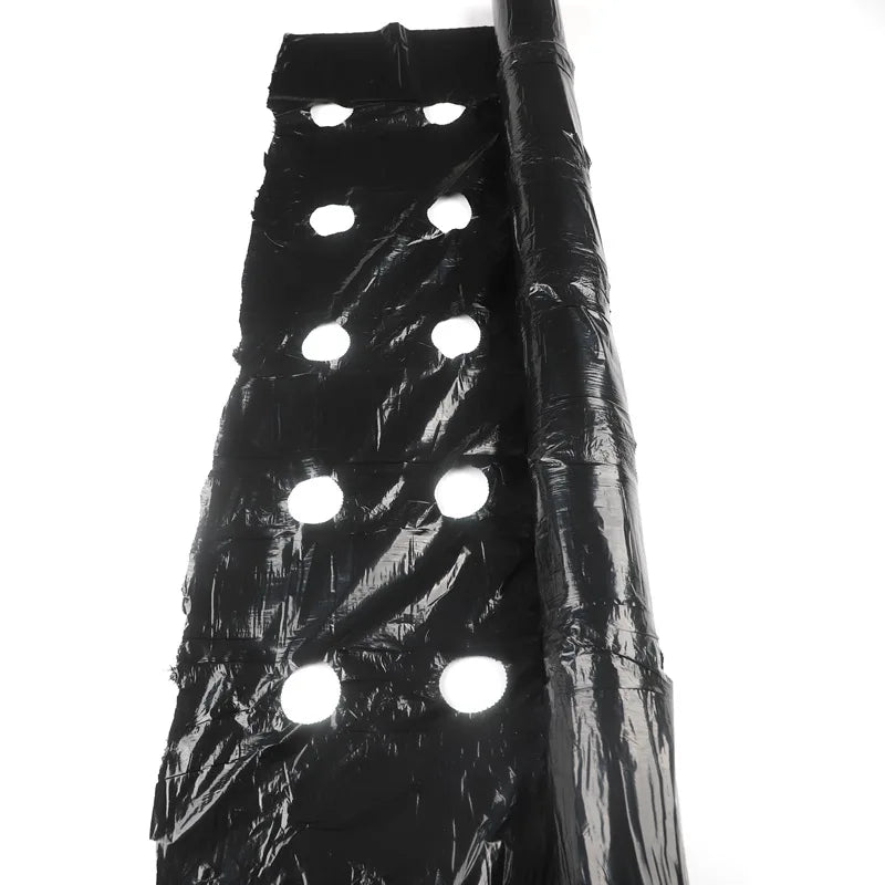 Tewango Mulchfolie Perforiert - 0,95 m 5 Löcher 15 cm Abstand