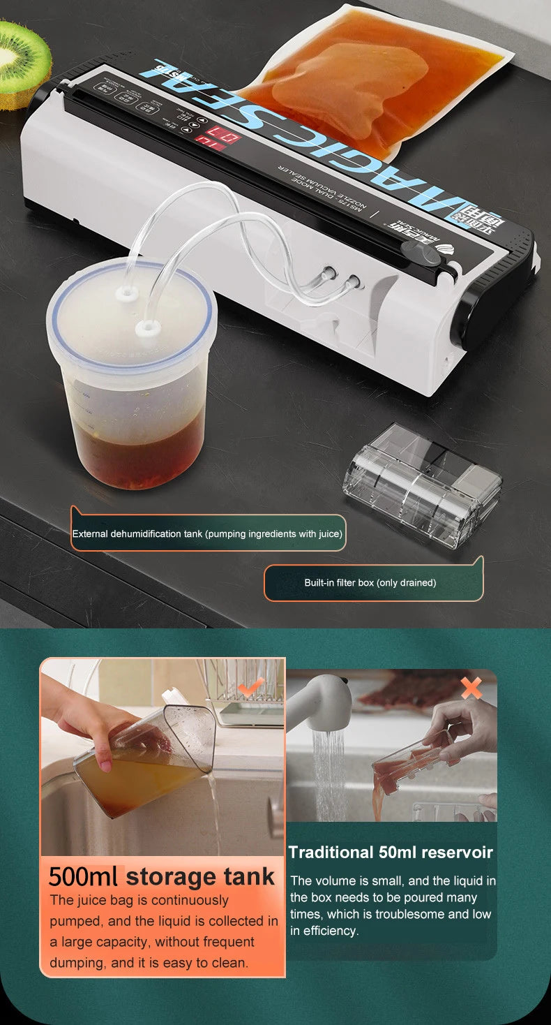 Senior Elektrische Vakuum Versiegelung Verpackungsmaschine Für Heim Küche Für Versiegelung Frisch Verpackungsmaschine Für Lebensmittel Konservierung MS175