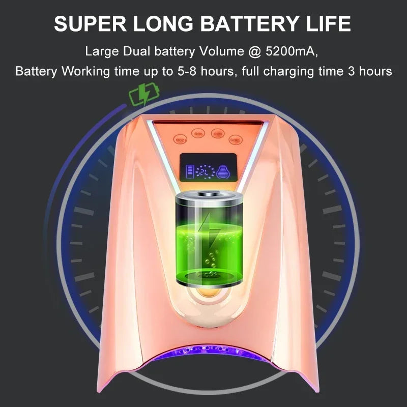 Uscător de unghii SN497 UV LED 128W wireless - 45 LED-uri, baterie