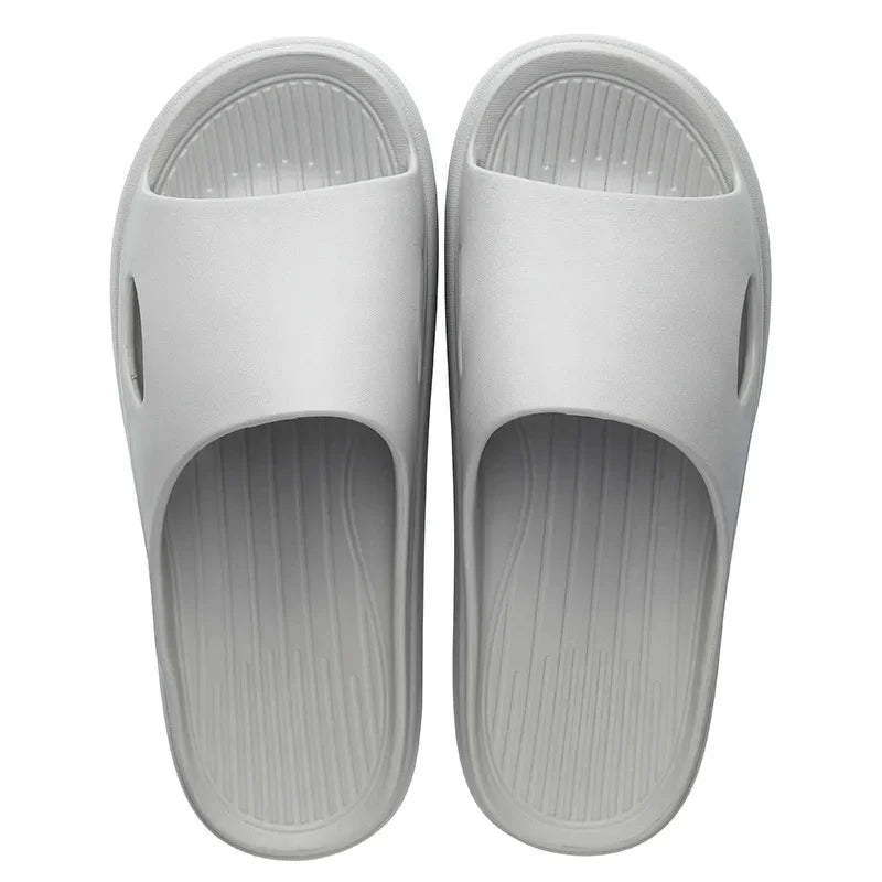 New Soft EVA Slippers Couples Home Slipper Outdoor Beach Summer Sandals Bath Men Flip Flops Non-Slip Women Thick Sole Shoes