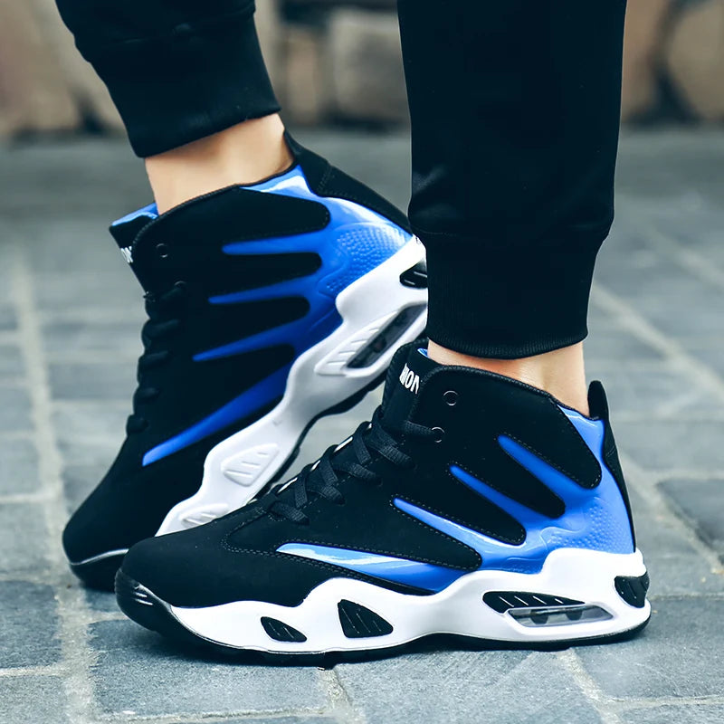 Men Sneakers Women Brand High Top Male Basketball Shoes Unisex Breathable PU Leather Sports Shoes Couple Trainers Zapatos Hombre