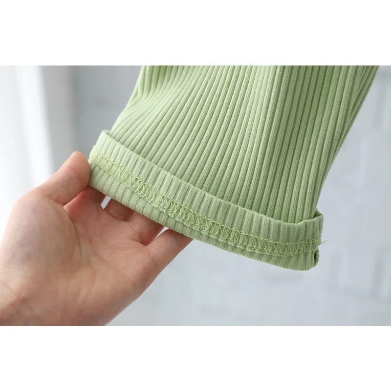 Girls Fashion Set Baby Lapel Pit Stripes Short Sleeve Pants Suit Summer 2024 New Children's Casual Comfortable Sports 2 Pcs 2-8Y