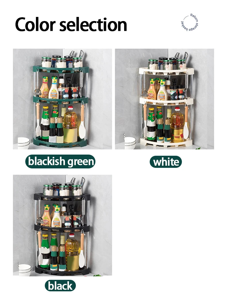 Choice Eckregal Küchenrack - Dreieck 3 Ebenen 25x25cm