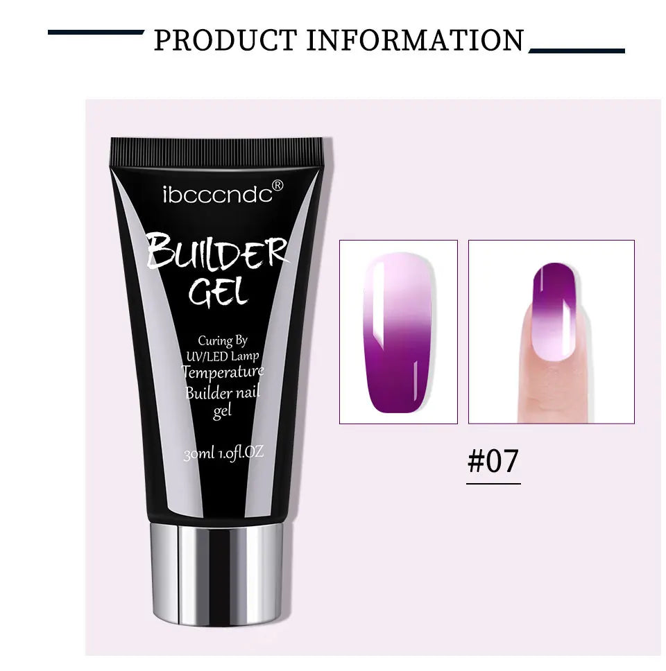 Gel semipermanent pentru unghii, gel de unghii Polygels, lampă UV LED, material pentru extensii de unghii, lampă acrilică, temperatură