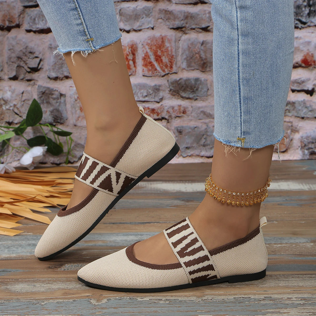 Women's Ballet Flats Casual Shoes Low Heel Barefoot Elegant Woman Sneakers Socofy Comfortable Pointed Toe on Offer Free Shipping