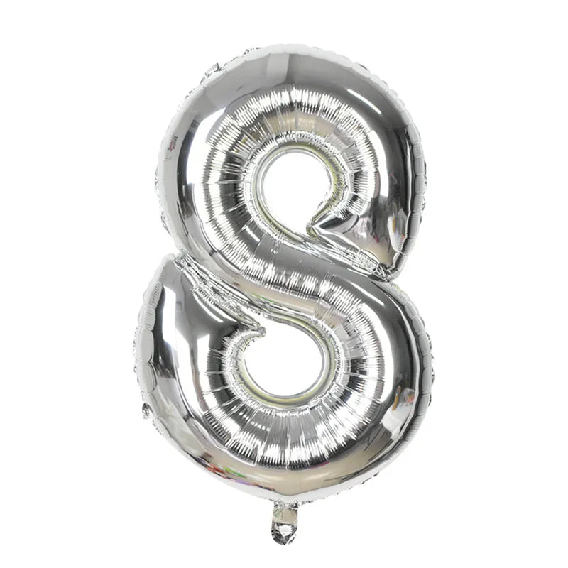 YONGSNOW 32Zoll Zahlenballon - Aluminiumfolie Rosegold