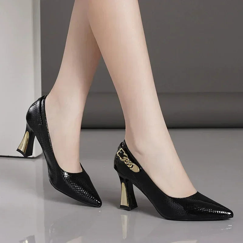 Fashion Women High Heels Shoes elegant Pointed Toe Elegant Sandals Woman 2025 New Spring Designer Party Trend Pumps