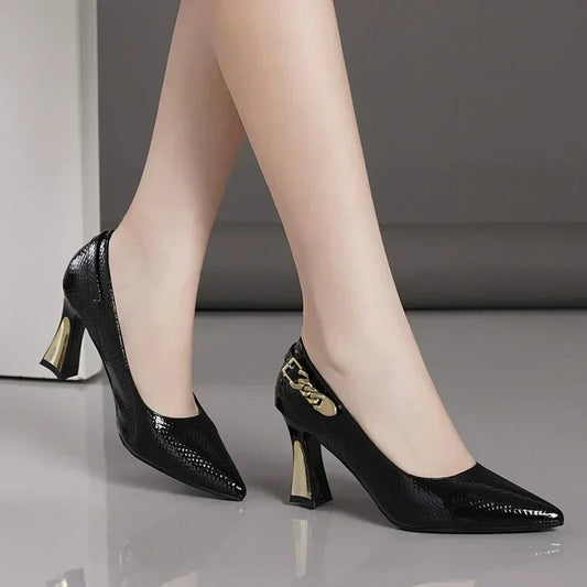 Fashion Women High Heels Shoes elegant Pointed Toe Elegant Sandals Woman 2025 New Spring Designer Party Trend Pumps