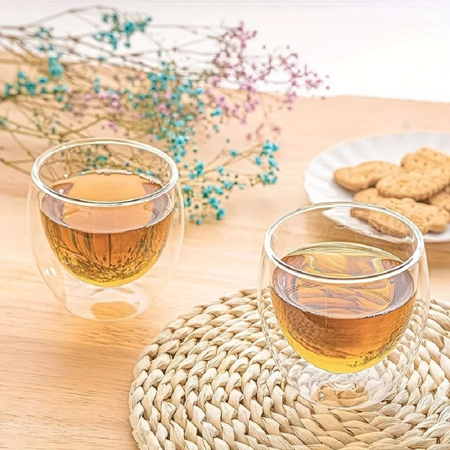 Andralyn Glas Espresso Doppelwandig - 80 ml 6er Set