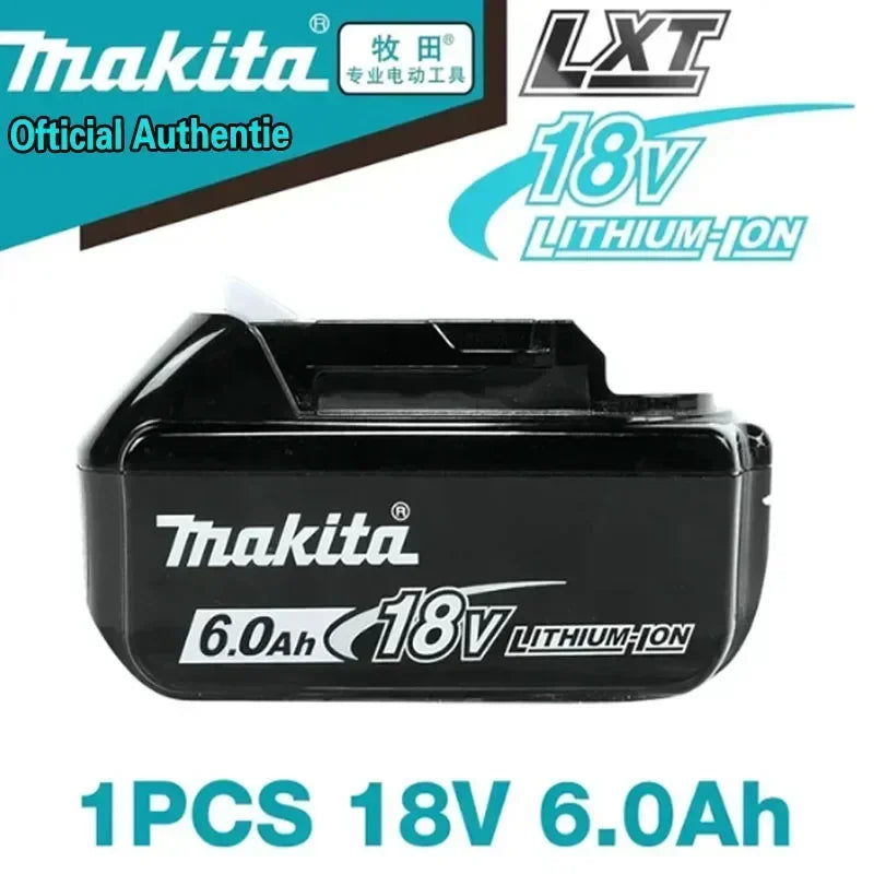 Batería Makita genuina de 18V, batería de herramientas eléctricas recargable de 6Ah, 18V makita con reemplazo de iones de litio