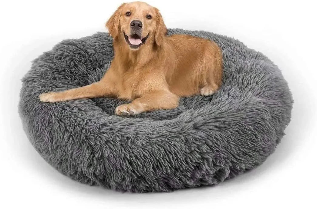 Pet Dog Bed Comfortable Donut Cuddler Round Dog Kennel Ultra Soft Washable Dog and Cat Cushion Bed Winter Warm Sofa Hot Sell