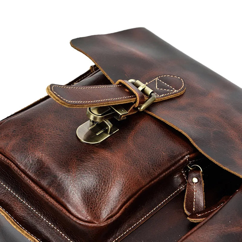 Luufan Aktentasche Rindsleder Business - 16 Zoll, 40x30x10cm