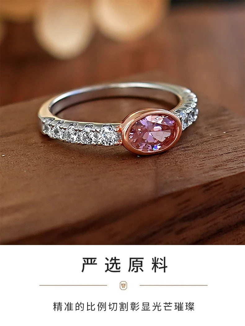 Papalacha R1288 Inel din argint 925 retro - oval 6g zircon