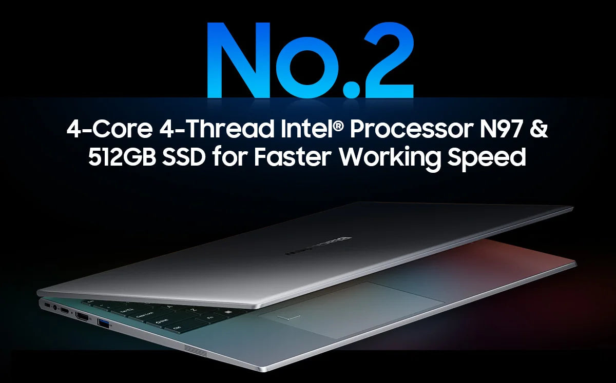 Laptop Blackview AceBook 8 15.6" 12th Gen Intel Alder Lake N97 16GB RAM 512GB SSD + extensie până la 1TB Windows 11 Home 15.6"