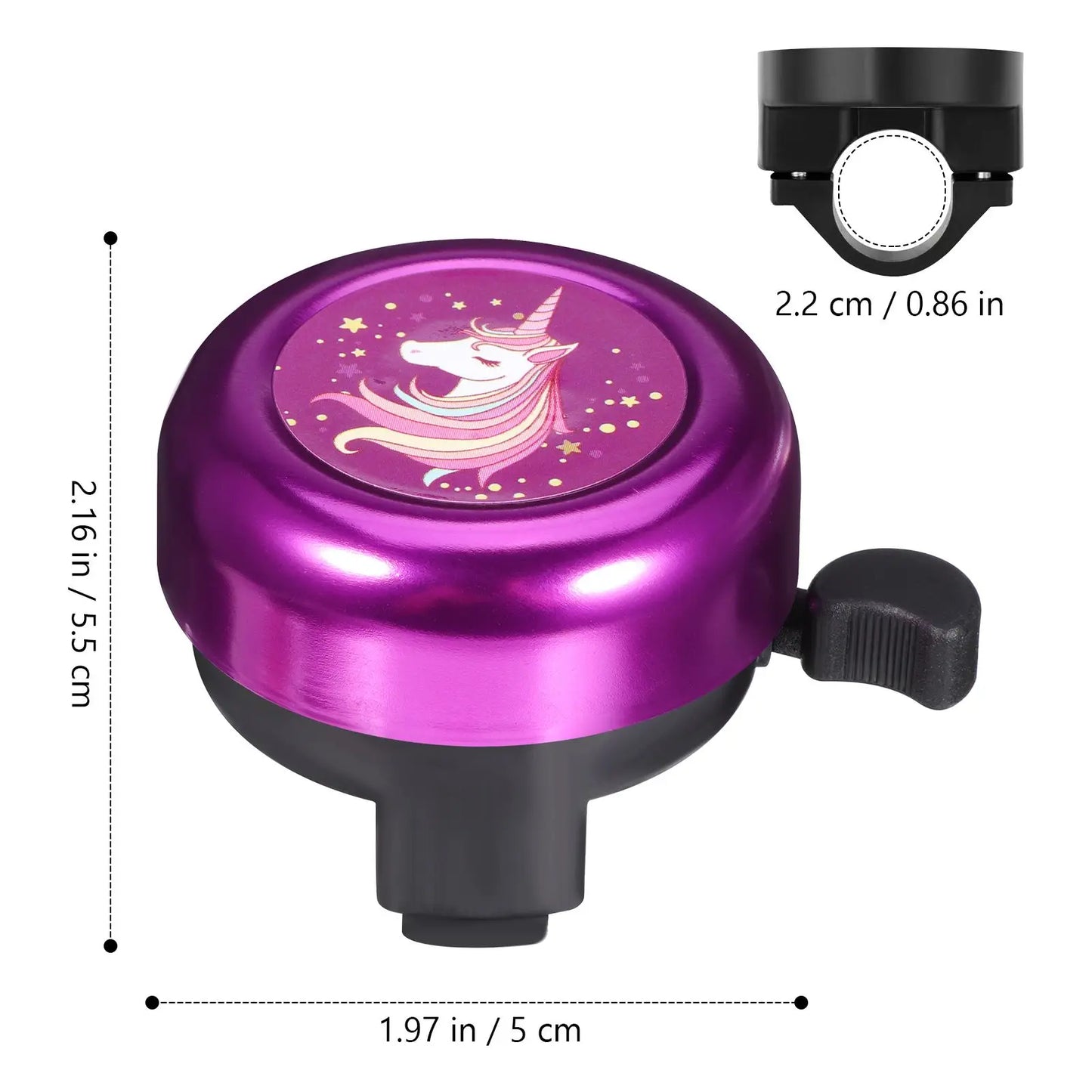 Vorcool Einhorn Klingel Leicht - Laut 50 Mm 2 Stück