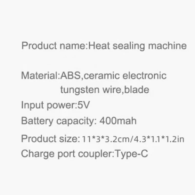 Tragbare Lebensmittel Beutel Versiegelungsmaschine USB Aufladbar Haushalt Vakuum Kaifeng Integriert Snack Versiegelung Küchen Werkzeuge
