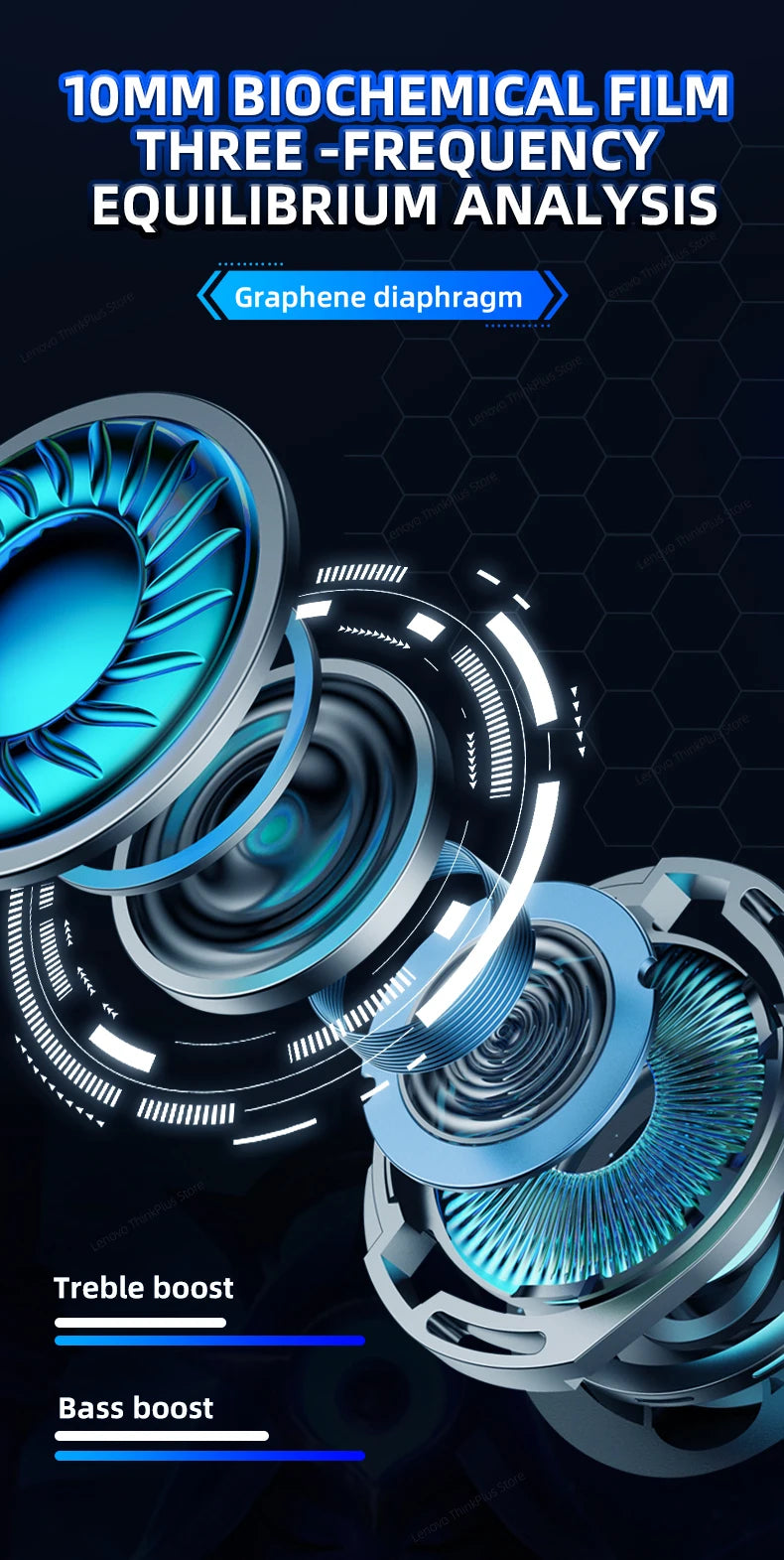 Căști de gaming 2025: Lenovo GM2 Pro Bluetooth 5.3 - Colecția Sports Wireless In-Ear Low Latency