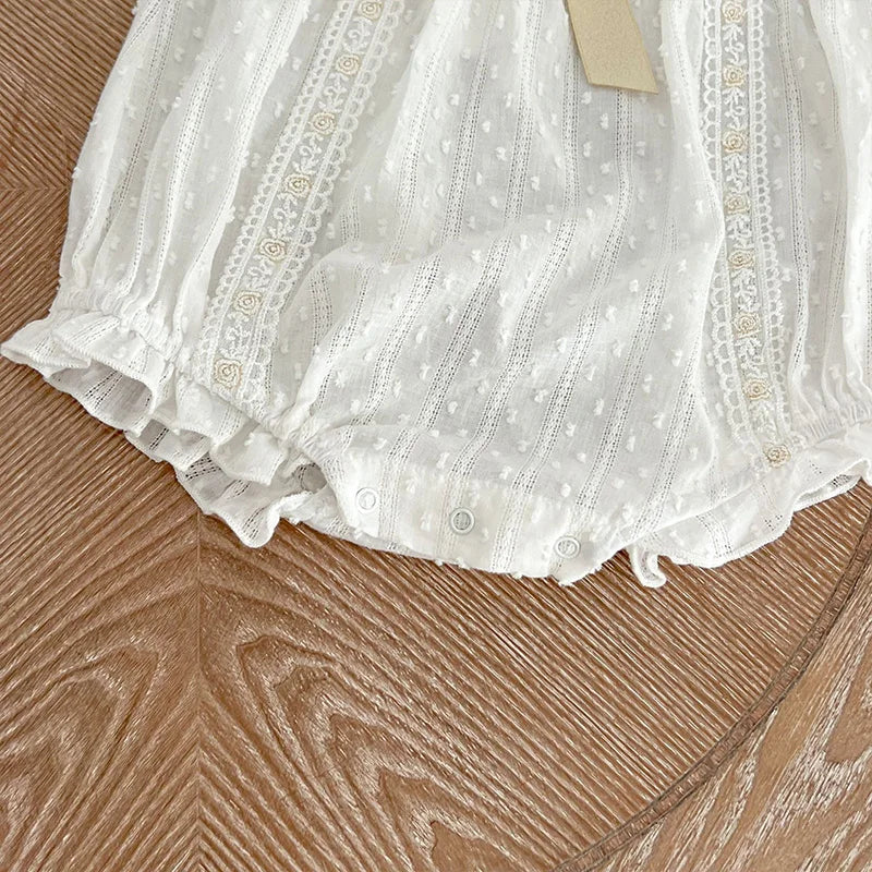 Bratyeessi Jumpsuit Spitze - Baumwolle 0-12M Rüschen