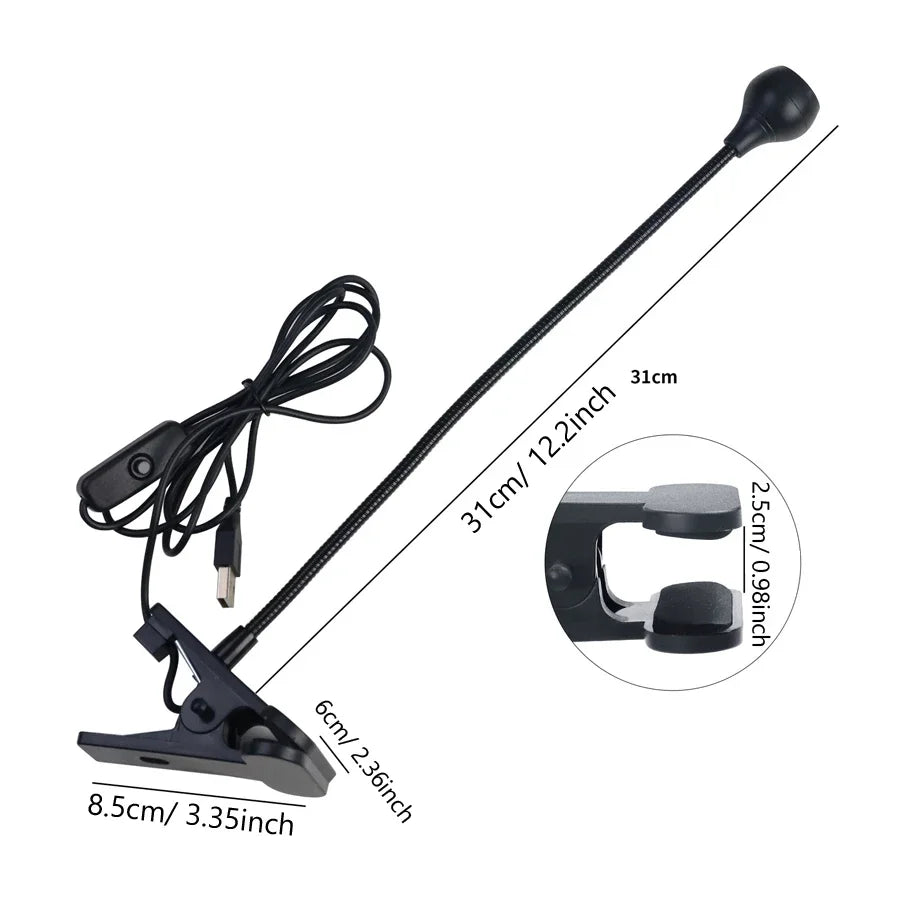 Lampă UV cu gel Art Lalic Qt0616 - tub flexibil cu clips LED de 5W