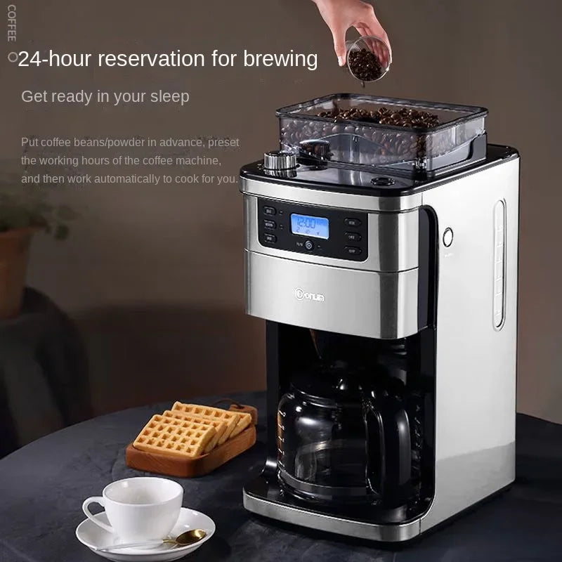 Italian American Automatic Coffee Machine Household Coffee Machine 20bar Extraction Concentration Optional Automatic Grinding