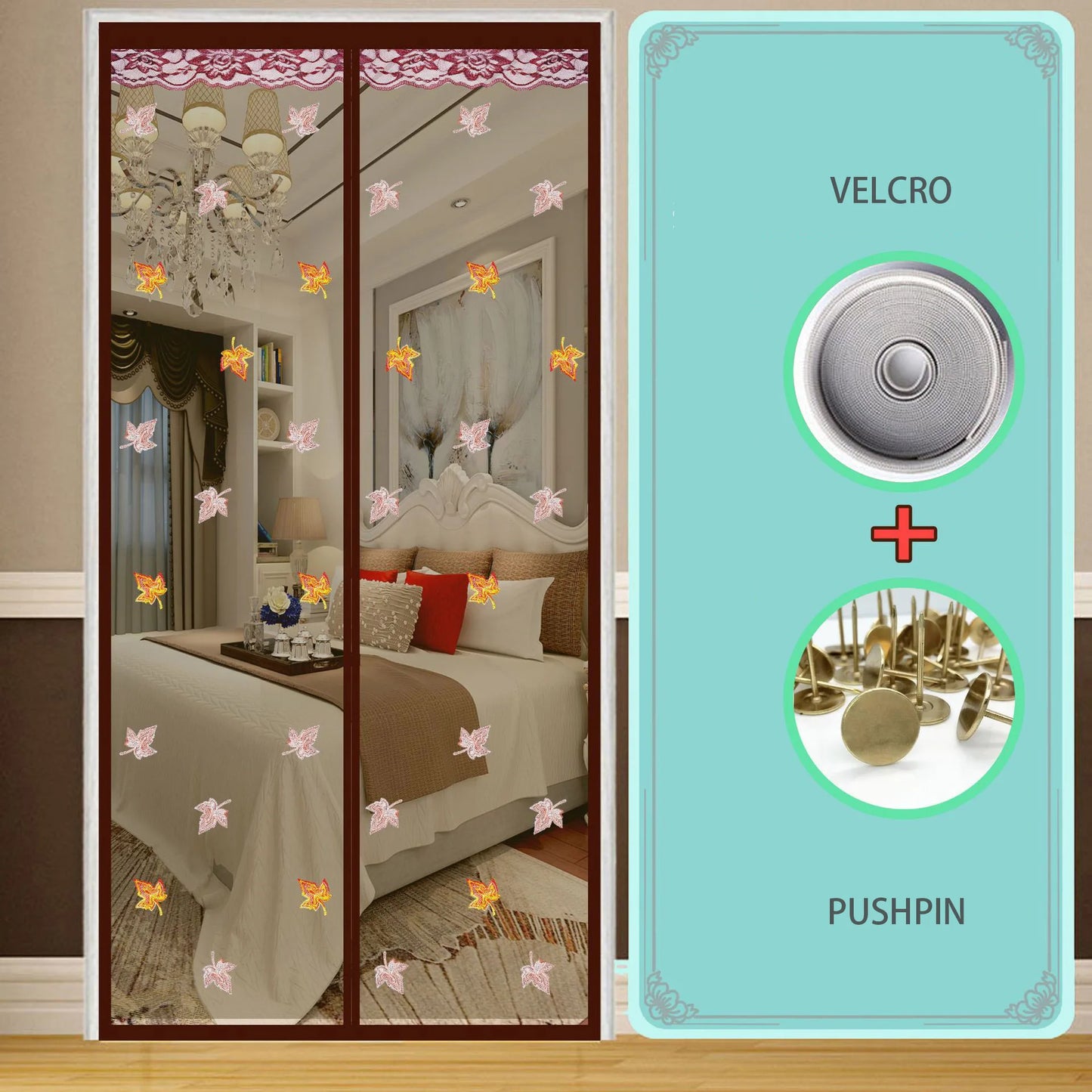 Door Curtain Summer Anti-mosquito Household Magnetic Screen Door Screen Magnet Pair Suction Partition Curtain Free Punch