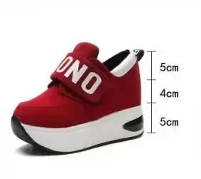 NEW Platform Wedge Sneakers Ladies Shoes Sneaker Casual Shoes Trainers Women Female Shoes Black Red Sneaker Women Tenis Feminino