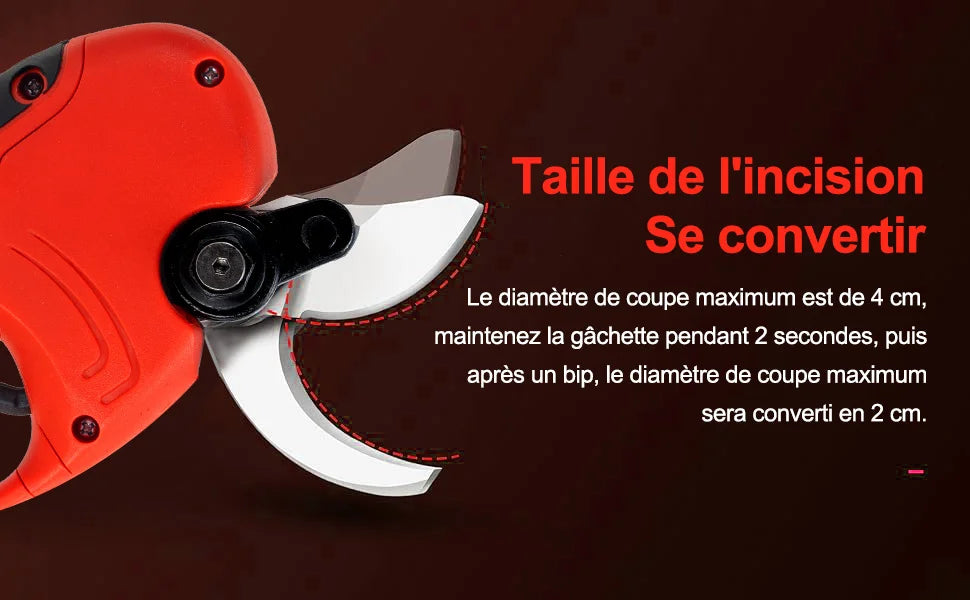 OUTIGO KF4 Akku Gartenschere - 18V, 2x3000mAh, 40mm