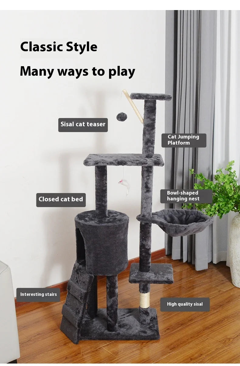 Cat climbing frame Big special tree nest integrated largejumping platform sisal column cat shelf