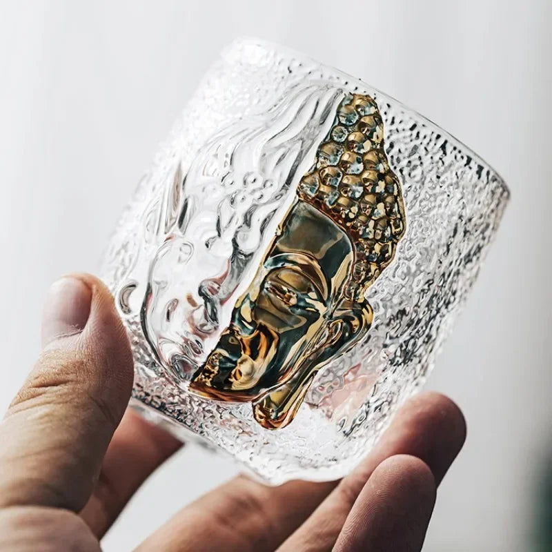 Master Cup Tea Set Luxury Crystal Glass Yinian Buddha Cup Jianzhan Household Cups Teaware Kitchen Dining Bar Home Garden