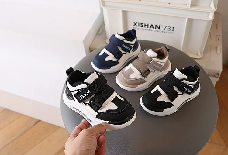 Kinder-Sneakers 2025: Dicke-Weiche-Sohle Klettverschluss - Air Mesh Collection