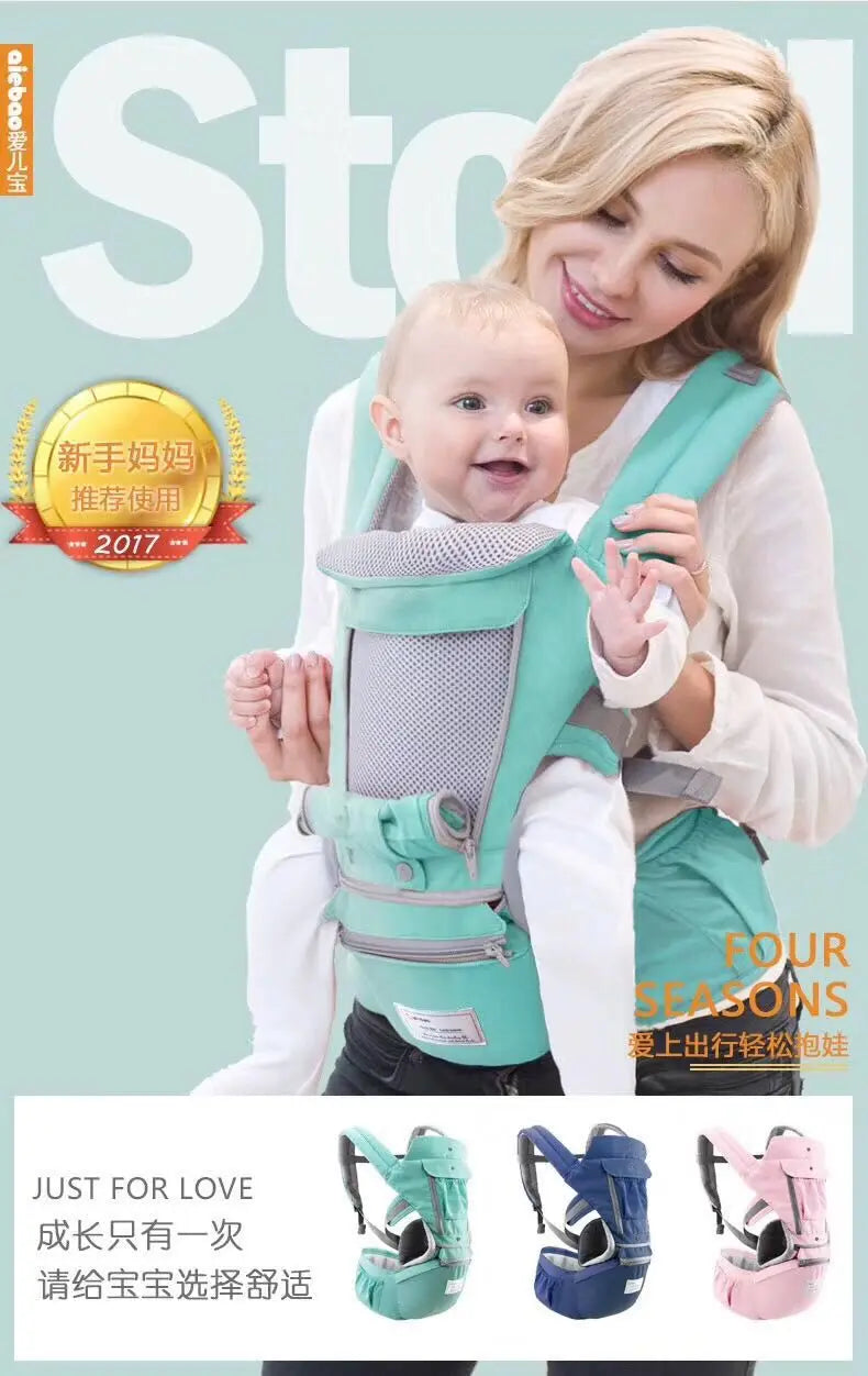 Babytrage 2025: Baby Hipseat Kangaroo Rucksack Mochila Breathable Ergonomic - Baby Carrier Hip Seat Baby Sling Wrap Collection