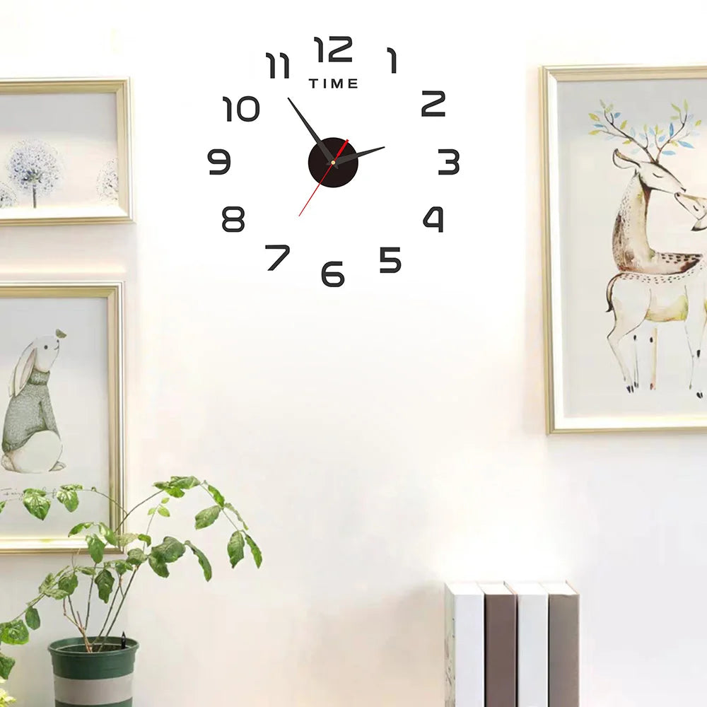 Aurora Modern Wanduhr DIY Lautlos - Acryl Ø60cm Batterie