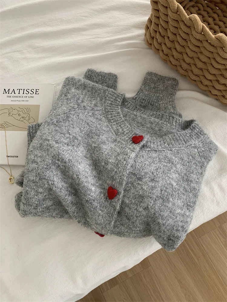 Cardigan din lână MOOIRUE APPAREL cu cataramă pentru umăr - Mărime normală, croială slim, material poliester, lână, spandex, nailon