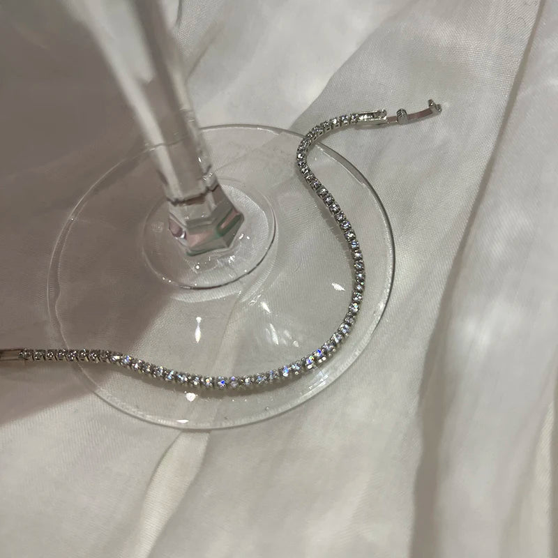 Luxus Klassisch Voller Strass 18K Gold Plattiert Armbänder Für Frauen Funkelnd Einfach Zirkon Armbänder Schmuck Geburtstag Geschenke