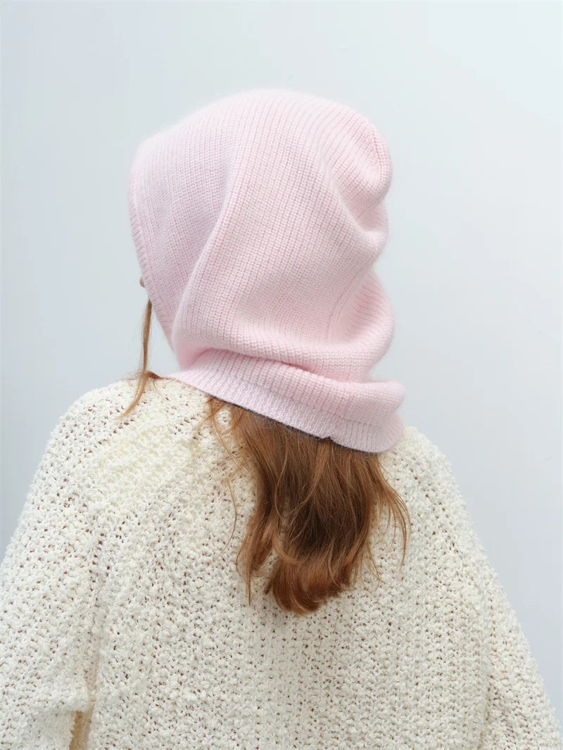 Furina Balaclava Kaninchenpelz Warm - Strick, Einheitsgröße