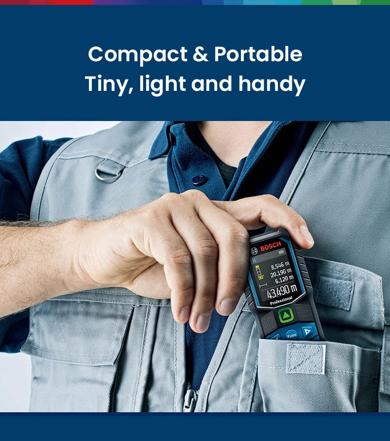Bosch GLM 50-27 CG Professional Laser Entfernungsmesser 2025 - 50M Elektronisch Messwerkzeuge - Bluetooth App Fernsteuerung Farbiges Display