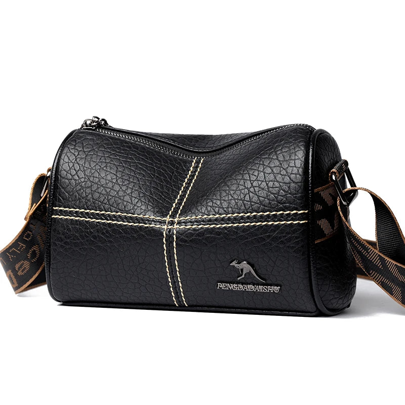 Stylish Mini Crossbody Bag for Women - Square Purse with Wide Shoulder Strap and Durable PU Leather Material