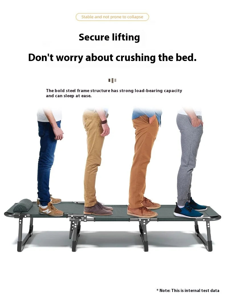 GIANXI Summer Rollaway Bed Outdoor Recliner Cool Pad Adjustable Bed Adult Lightweight Portable Camping Bed Easy Storage Crib