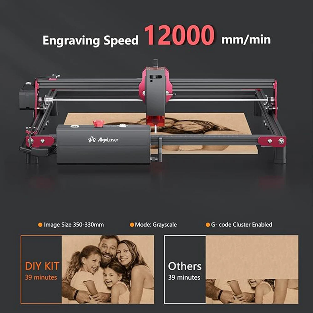 Laser-Gravur-Kit 2025: AlgoLaser DIY Rotary Roller 360° Rotation Engraving Cylindrical Objects Collection