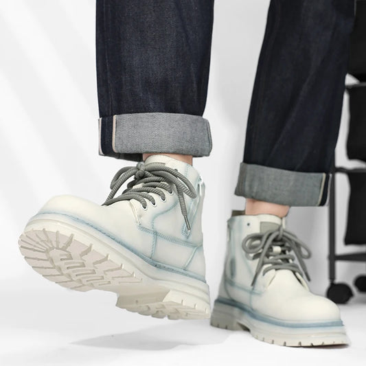 Ghete de stradă vintage YEISNDOOCN N - Mărimea EU 41-44, Închidere cu șireturi, Înălțimea gleznei