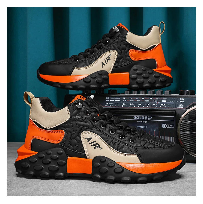 Brand Men's Sneakers Designer Comfortable Running Shoes for Men Outdoor Non-Slip Casual Shoes Fashion Platform Board Shoes Male